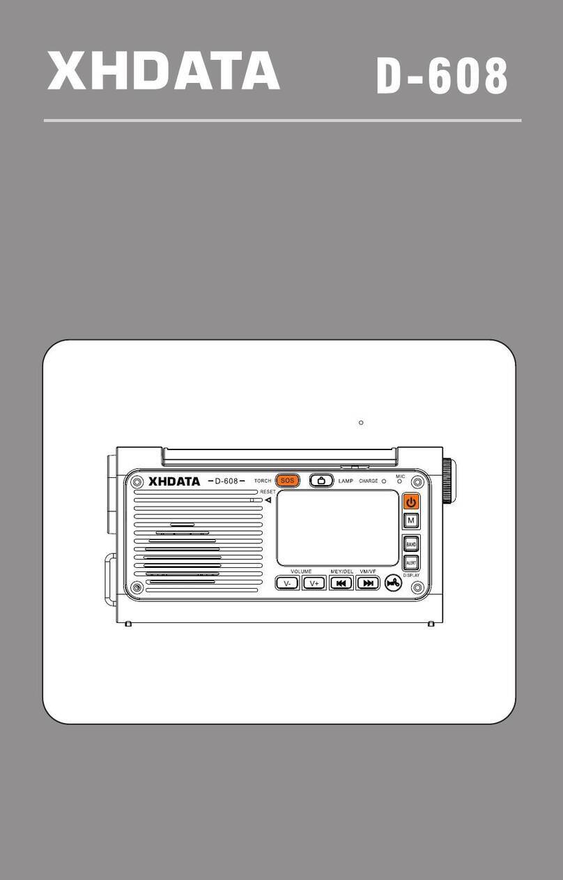XHDATA D-608 user manual