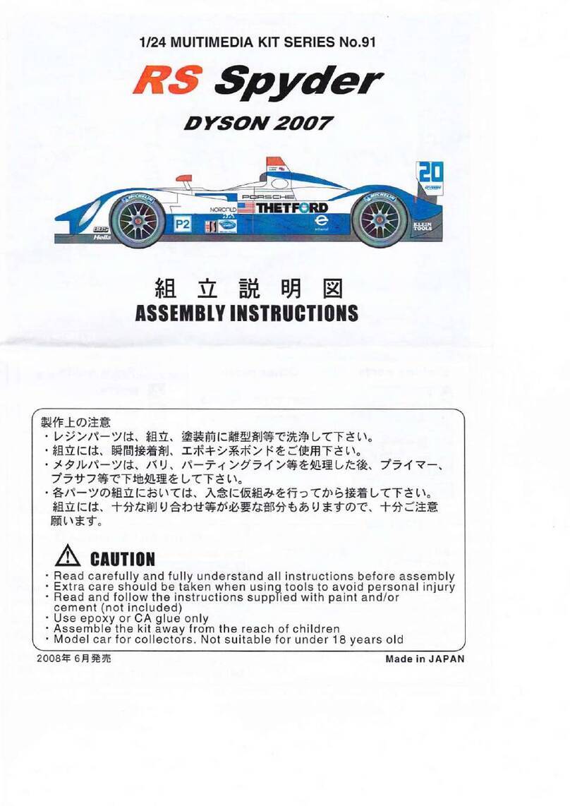 STUDIO27 RS Spyder DYSON 2007 Assembly instructions