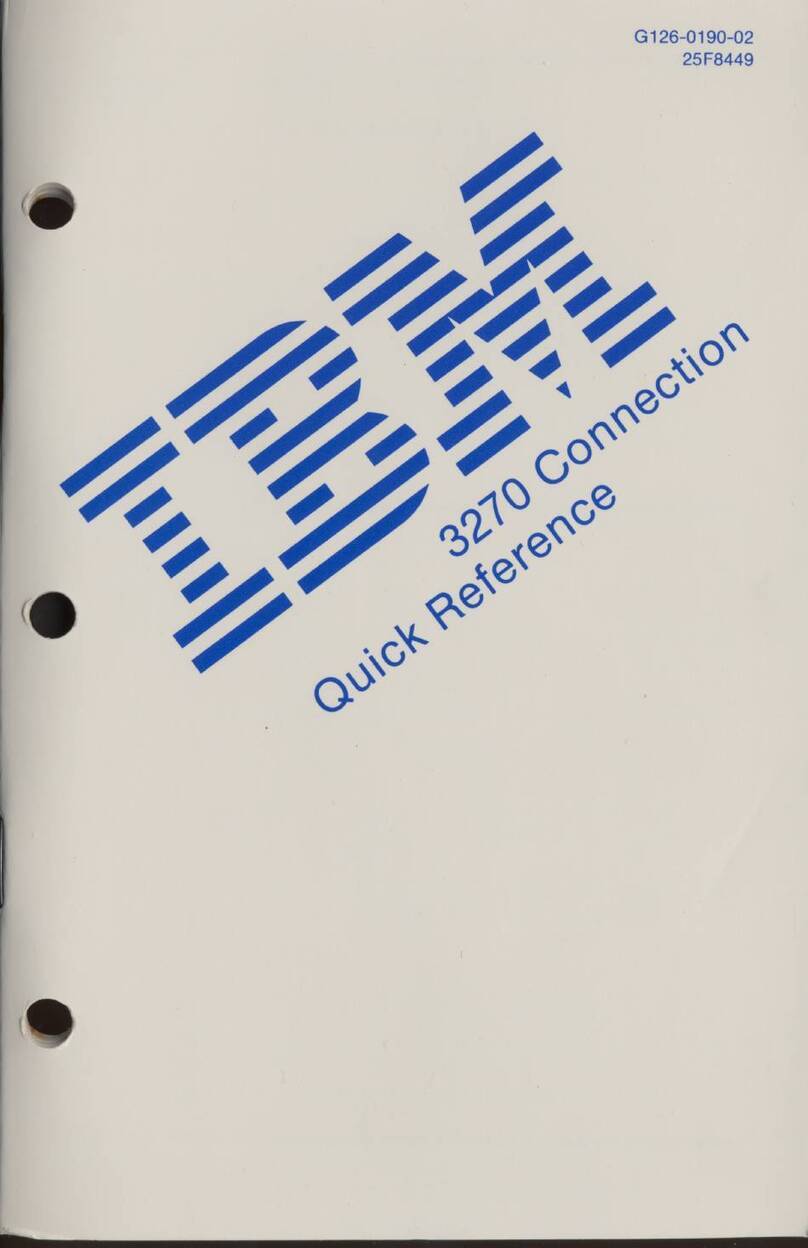 IBM 3270 User manual