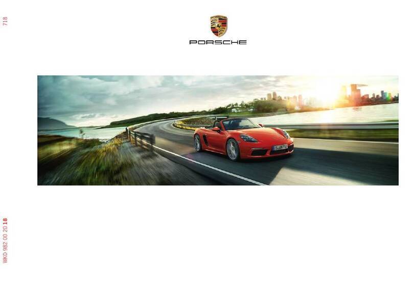 Porsche 718 Boxster Driver manual