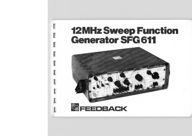 feedback SFG611 User manual
