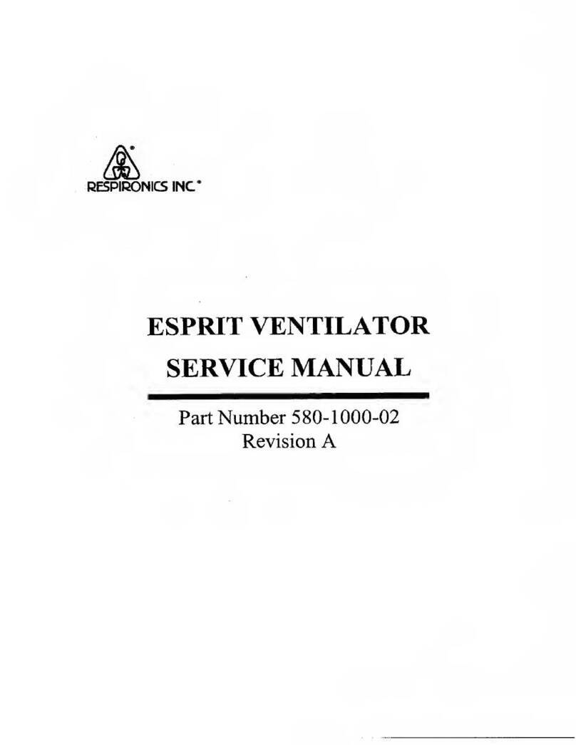 Respironics ESPRIT 580-1000-02 Service manual