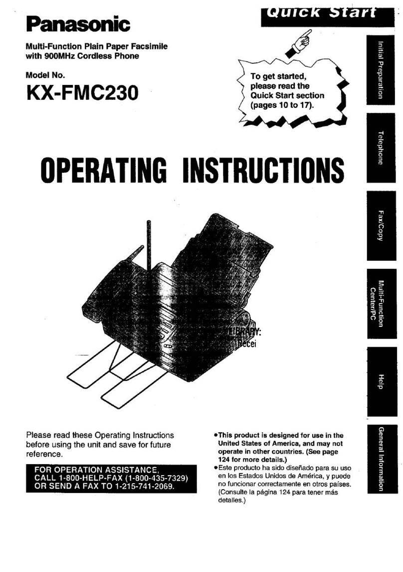 Panasonic KX-FMC230 operating instructions
