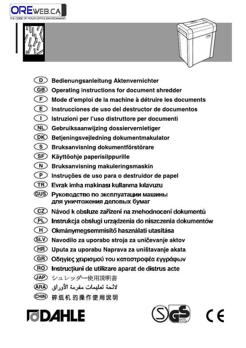 Dahle 30104 User manual