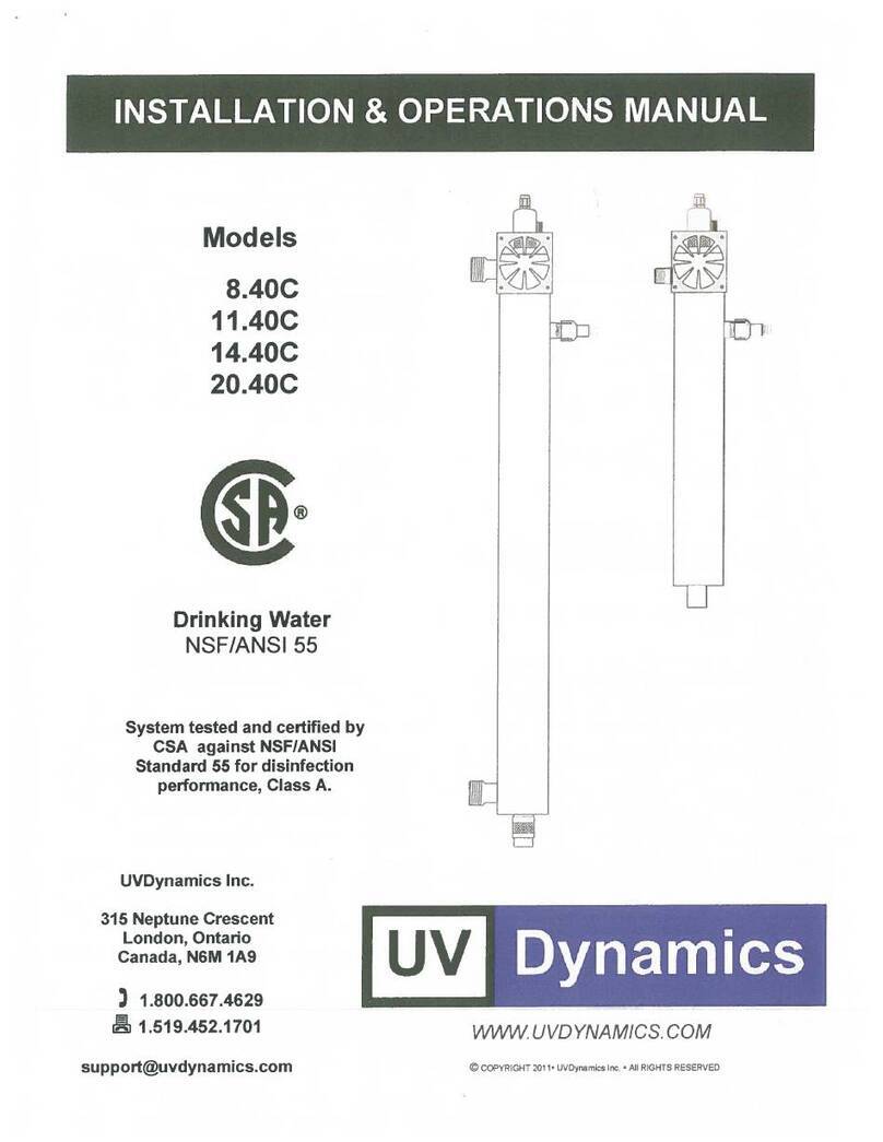 UV Dynamics 8.40C Installation & operation manual
