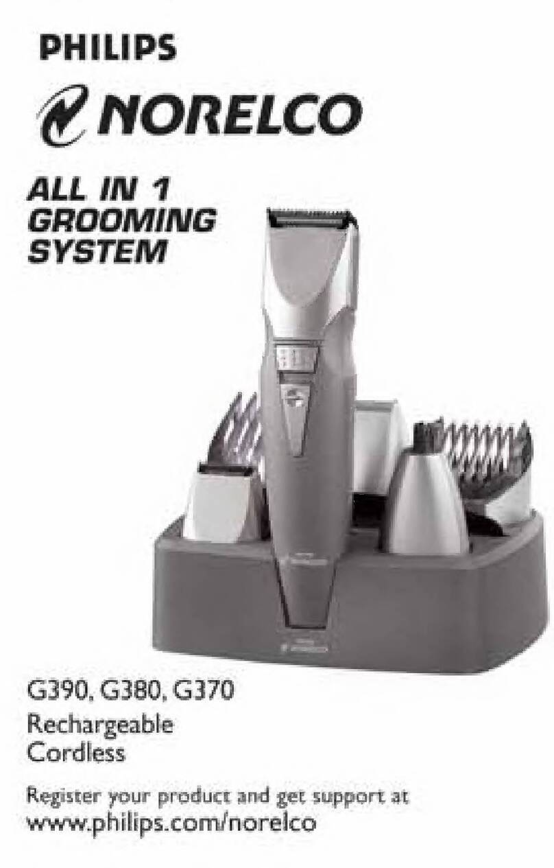 Philips Norelco G390 User manual
