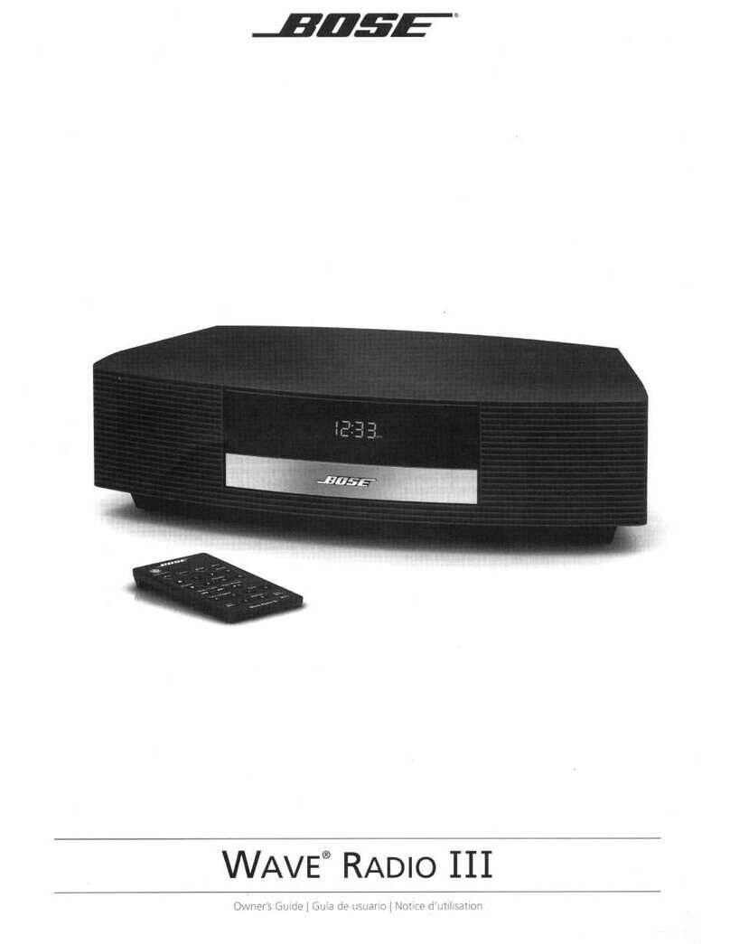 Bose WAVE RADIO III owner's guide