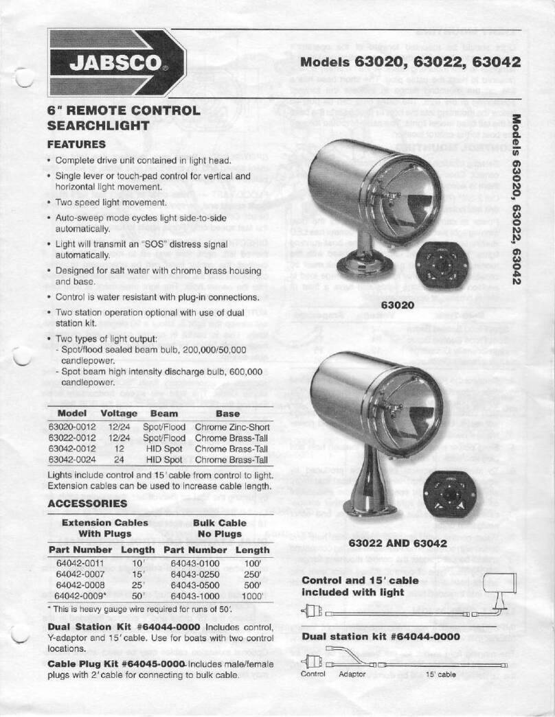 JABSCO 63020 manual