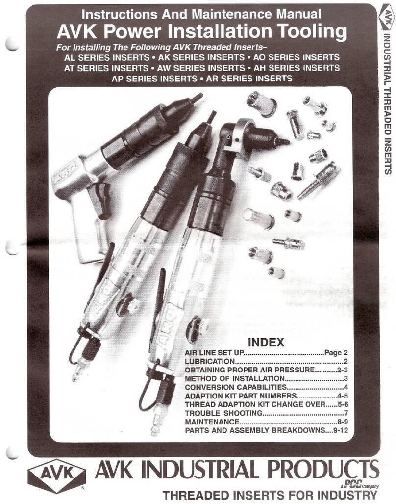 PCC AVK AL Series Instruction and maintenance manual