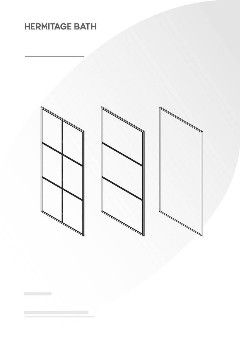 HERMITAGE BATH 1010 Series installation manual