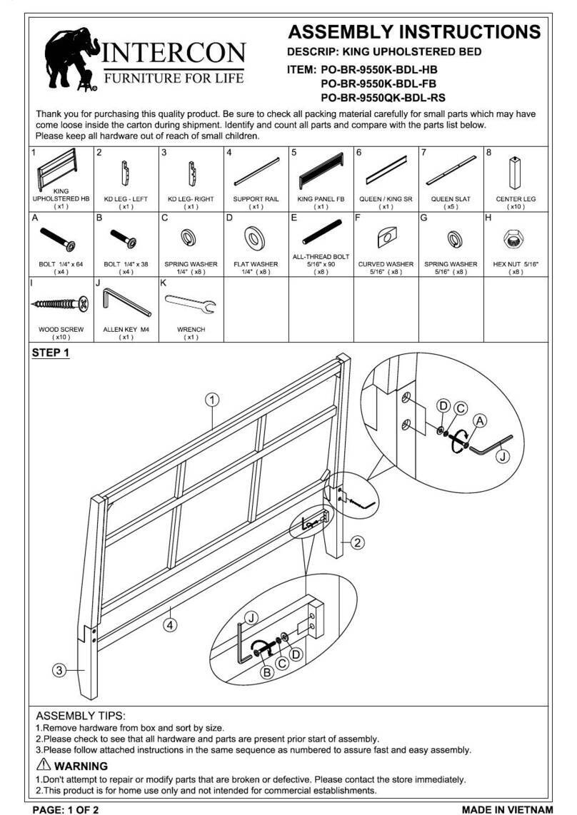 Intercon PO-BR-9550K-BDL-HB User manual Intercon PO-BR-9550K-BDL-HB User manual