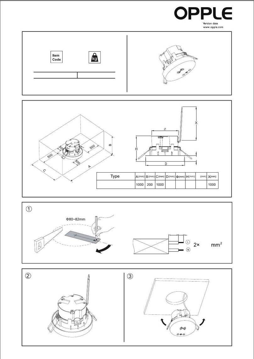 OPPLE LEDSmart-BLE2-Rc-MW-Sensor User manual