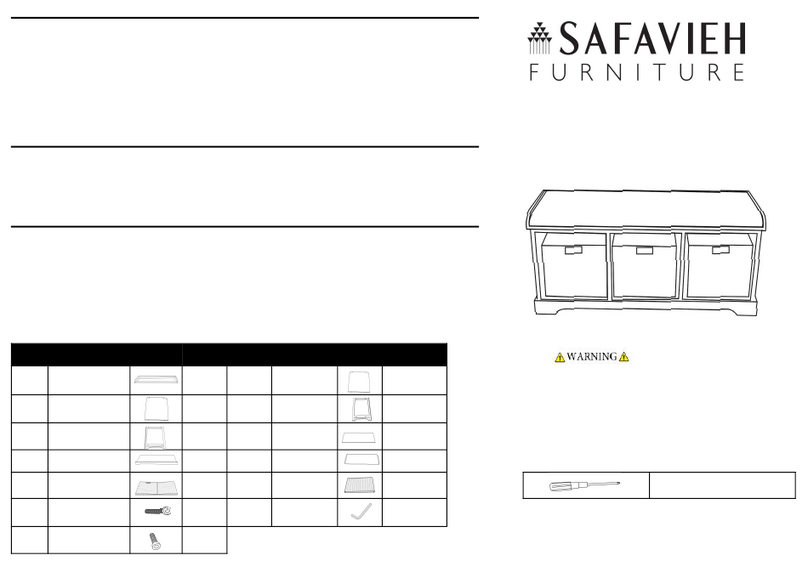 Safavieh Furniture AMH5733 quick start guide