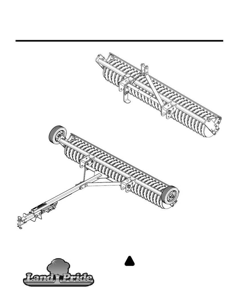 Land Pride Seed Bed Rollers SBR72 owner's manual