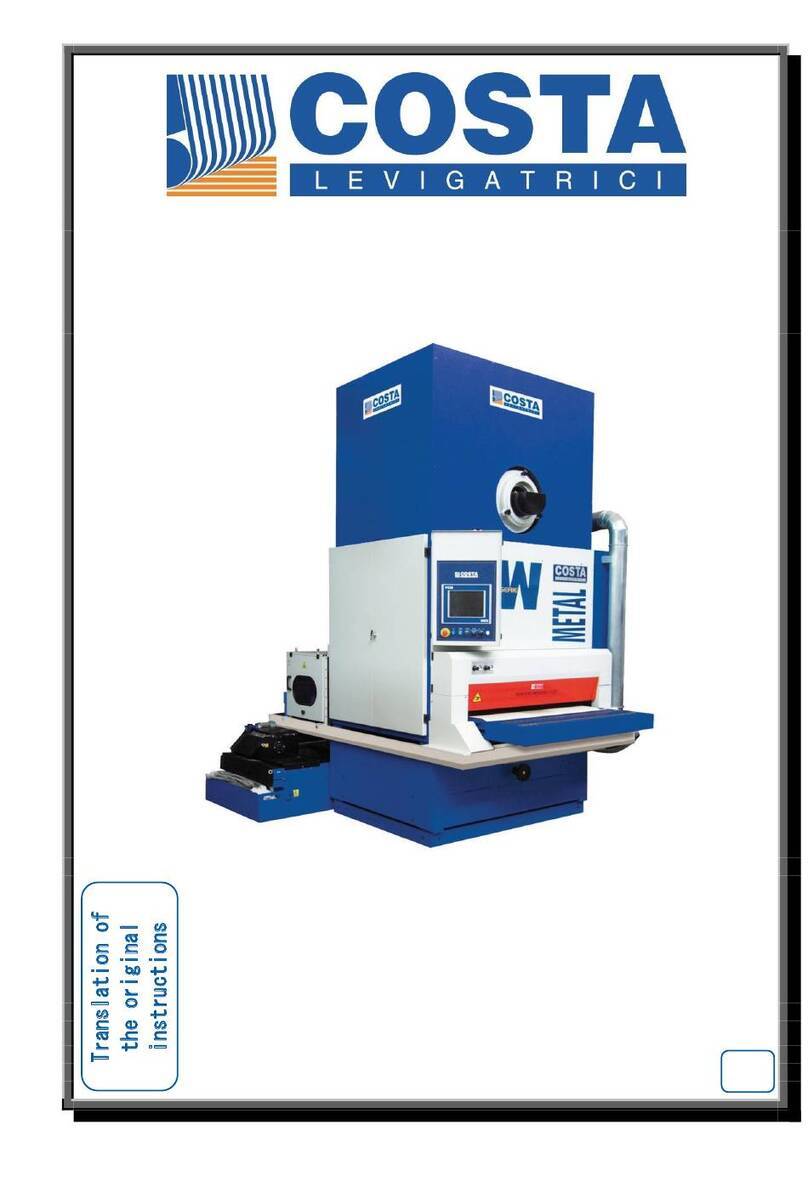 Costa WD7 Series Instruction, use and maintenance manual