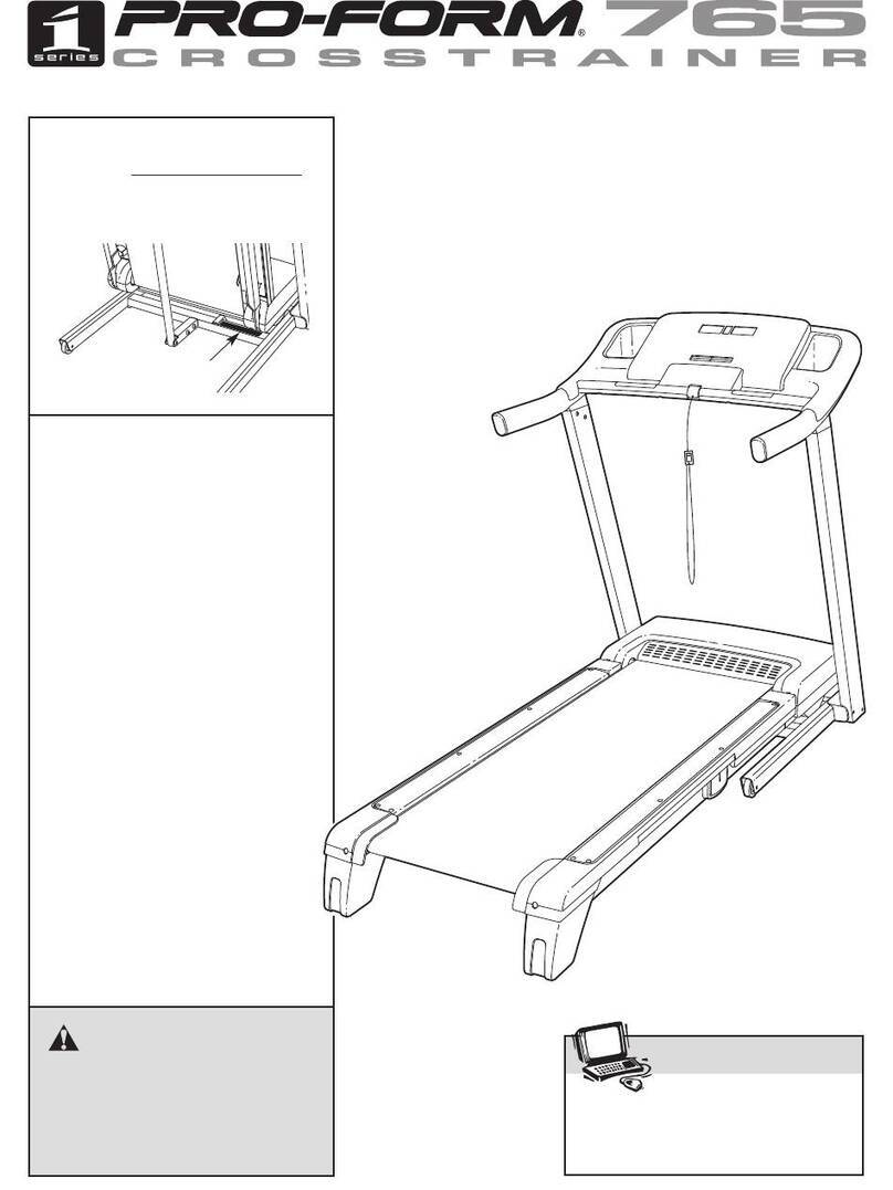 ICON Health & Fitness Pro-form 765 crosstrainer user manual