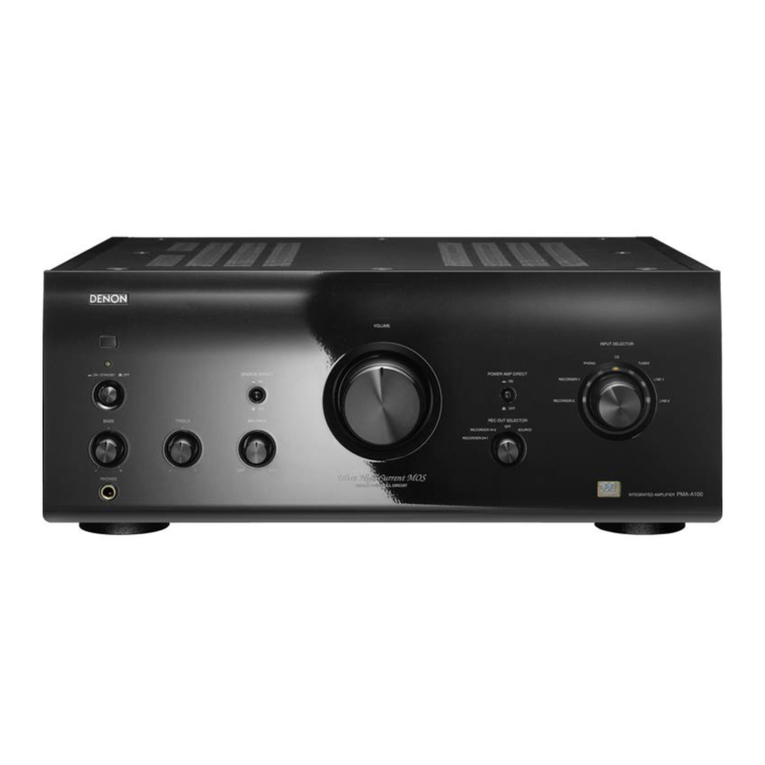 Denon PMA-A100 User manual Denon PMA-A100 User manual
