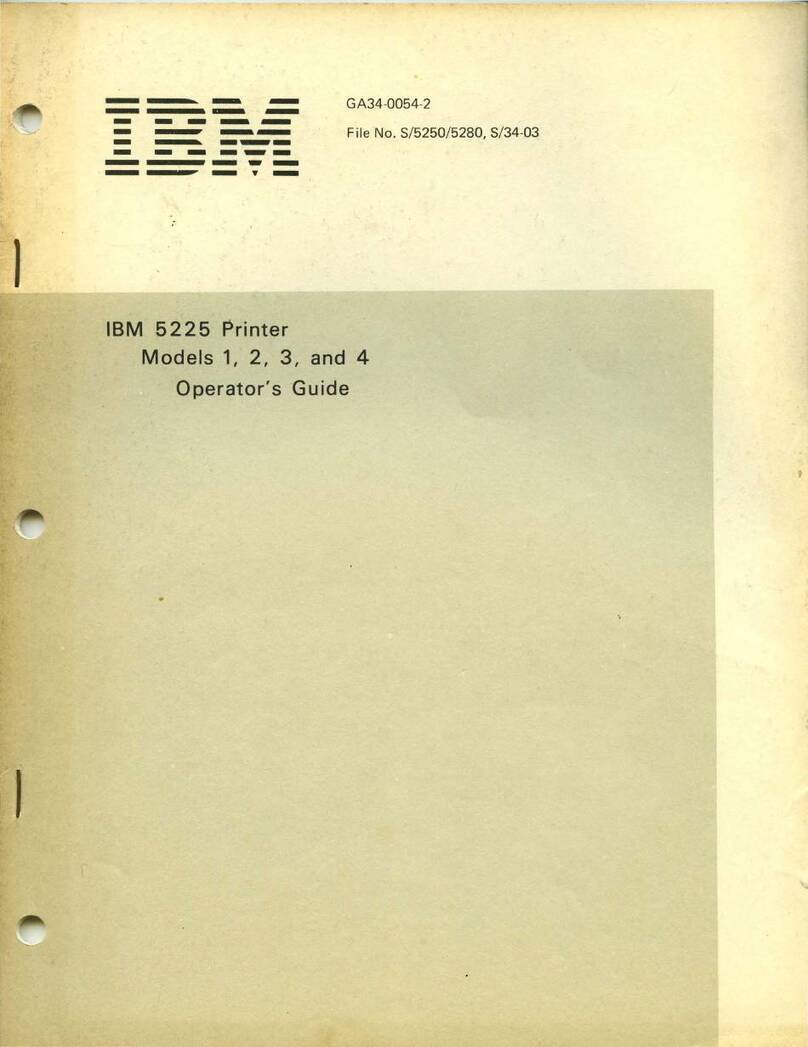 IBM 5225 1 Manual