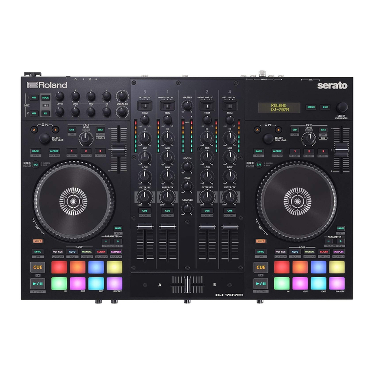 Roland DJ-707M User manual