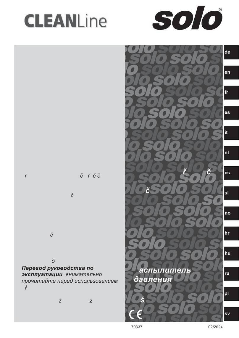 Solo CLEANLine 303 HD User manual Solo CLEANLine 303 HD User manual