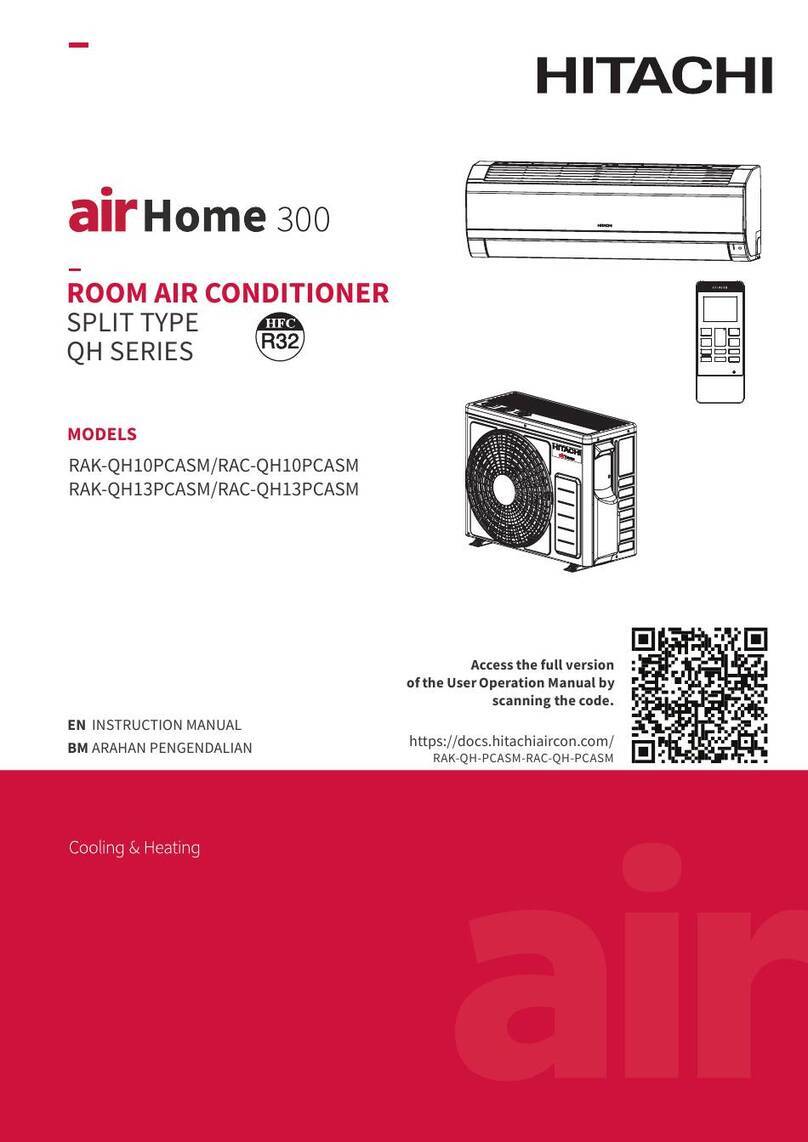 Hitachi airHome 300 QH Series User manual Hitachi airHome 300 QH Series User manual
