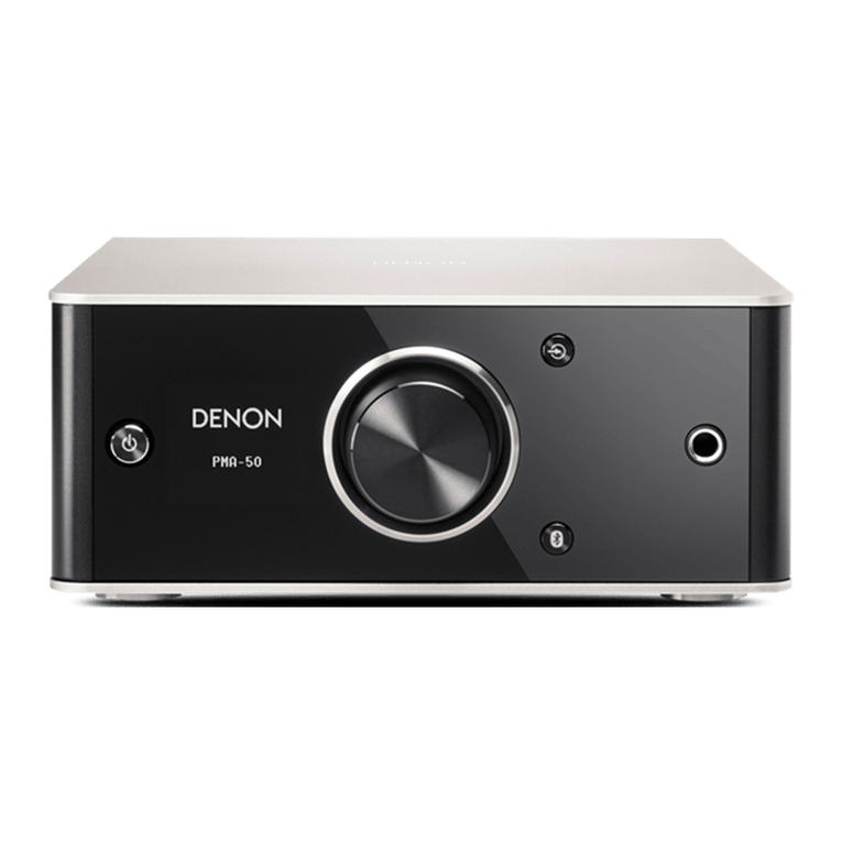 Denon PMA-50 User manual Denon PMA-50 User manual