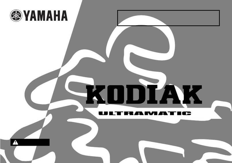 Yamaha KODIAK ULTRAMATIC YFM400FWAN 2000 owner's manual