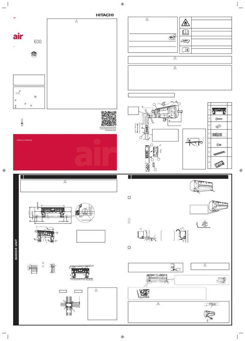 Hitachi airHome 600 RAK-VH18PHASV User manual