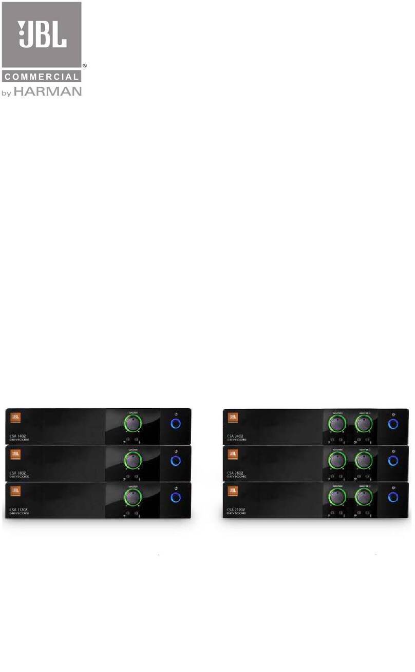 Harman JBL CSA 140Z User manual