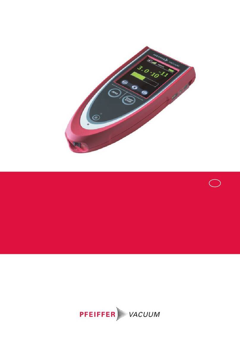 Pfeiffer Vacuum RC 500 User manual