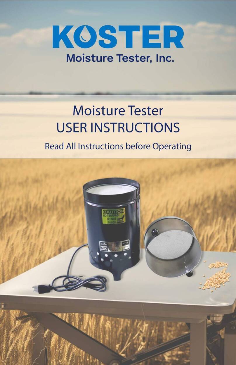 KOSTER Moisture Tester User instructions