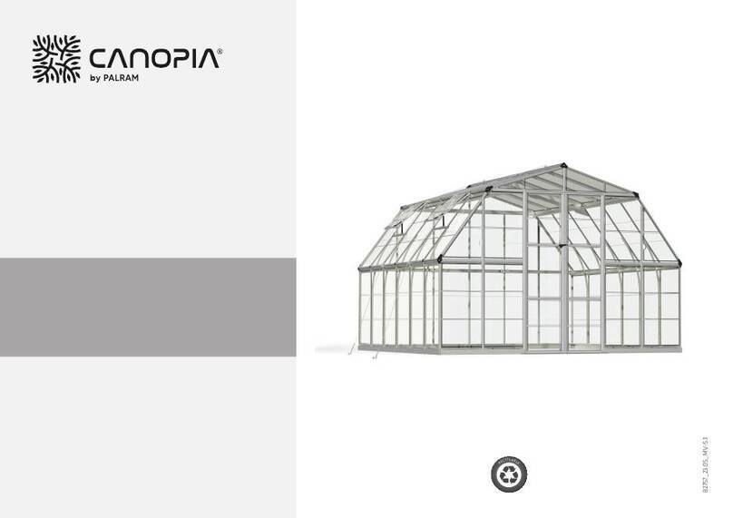 Palram CANOPIA AMERICANA 12x12/3.7x3.7 How to assemble