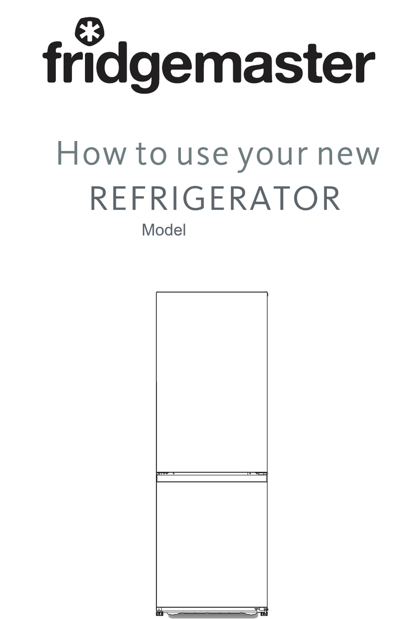 Fridgemaster MC50165F Operating instructions