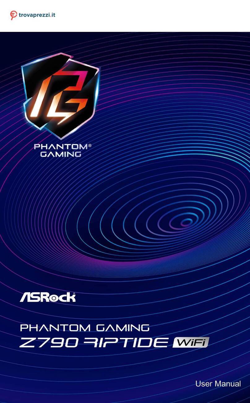 ASROCK PHANTOM GAMING Z790 RIPTIDE WiFi User manual