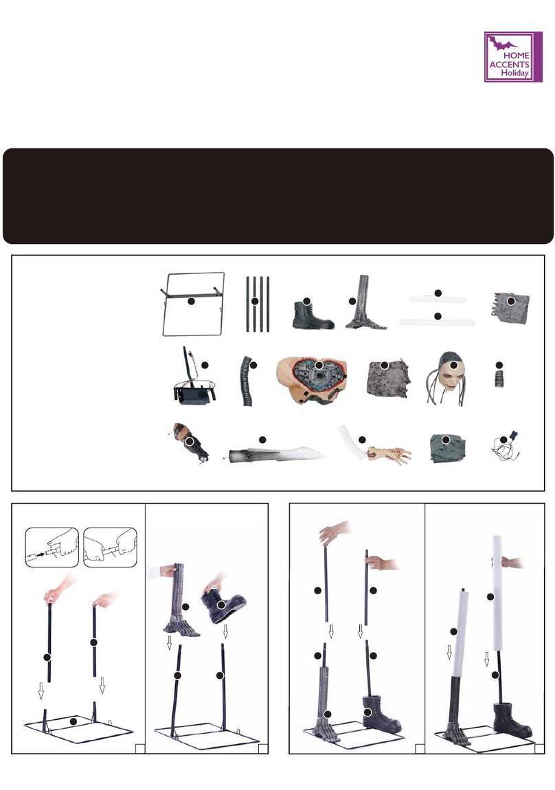 Home Accents Holiday 7 FT Animated THD 3000 Easy Assembly and operation instructions Home Accents Holiday 7 FT Animated THD 3000 Easy Assembly and operation instructions