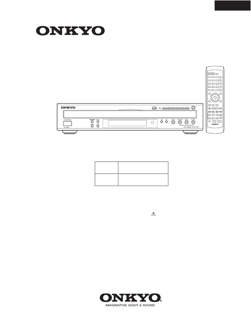 Onkyo DV-C702 User manual Onkyo DV-C702 User manual