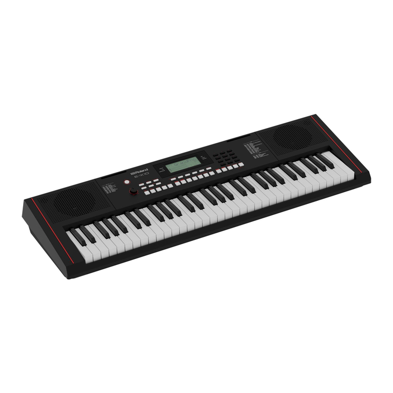 Roland E-X10 User manual