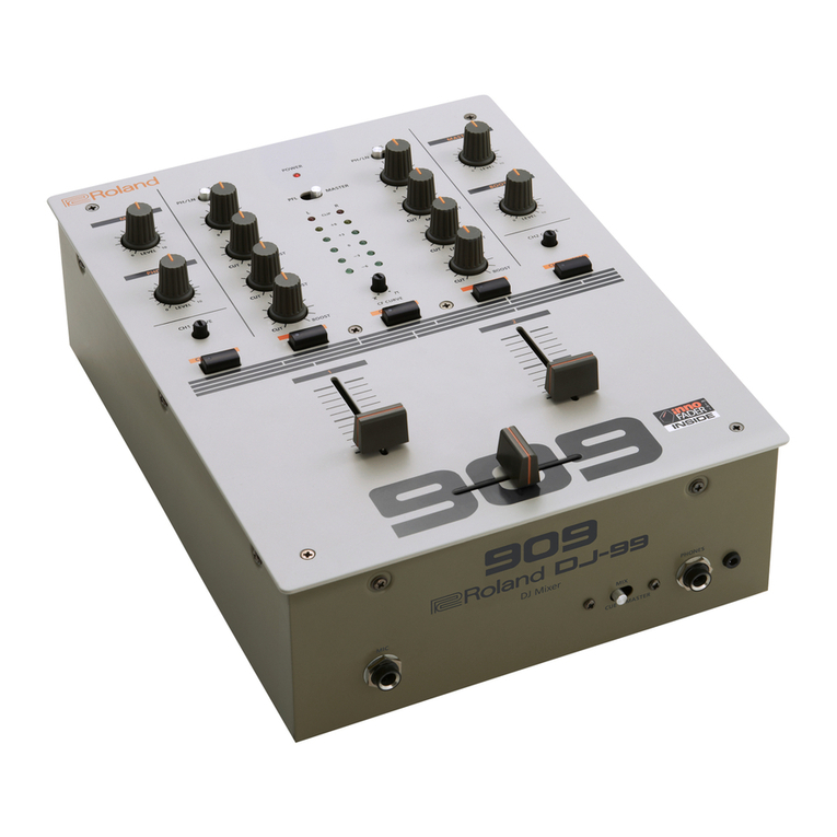 Roland DJ-99 User manual
