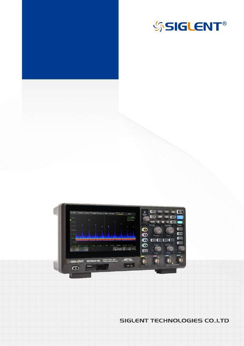 SIGLENT TECHNOLOGIES SDS800X HD Series quick start