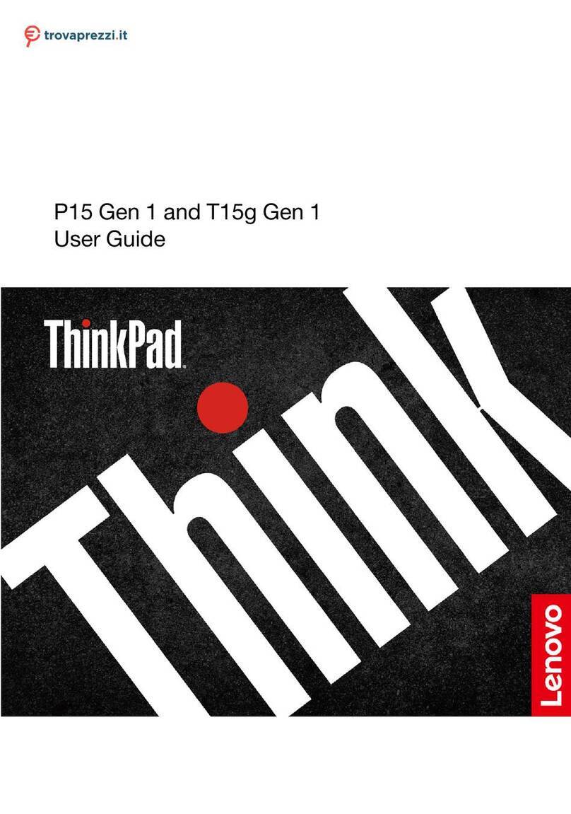 Lenovo ThinkPad P15 20ST001FIX User manual