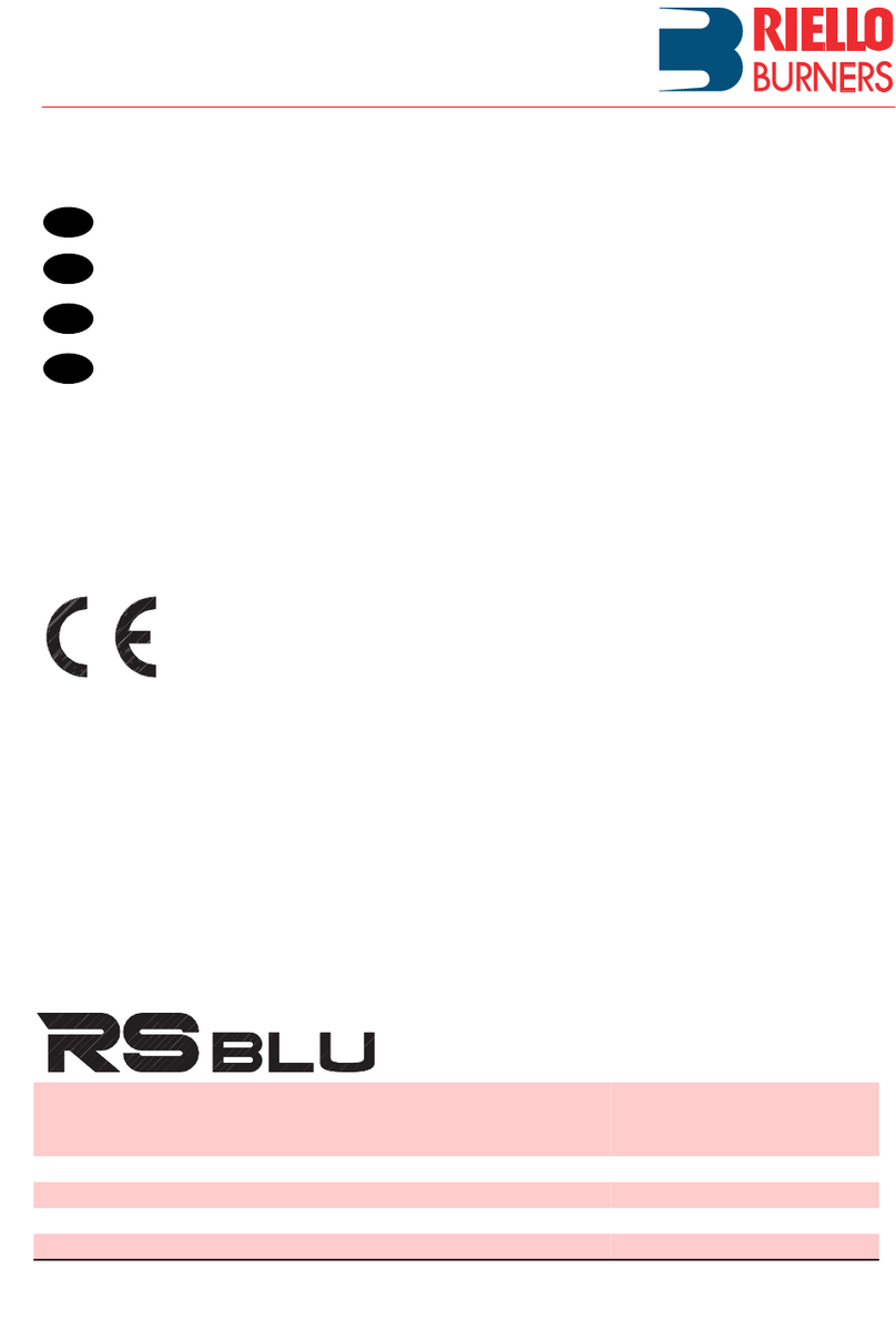 Riello Burners 3897420 Quick start guide