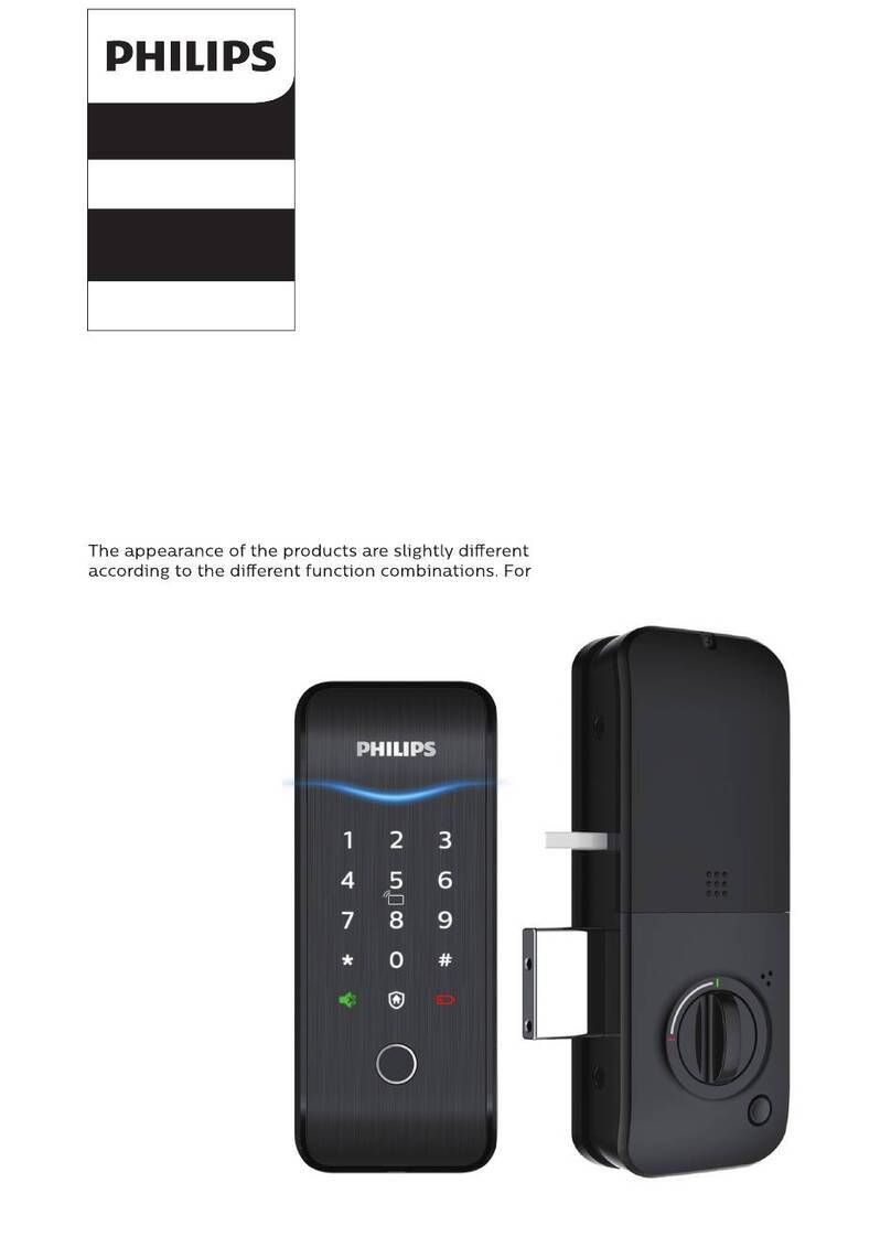 Philips EasyKey DDL151Z00BB/97 User manual