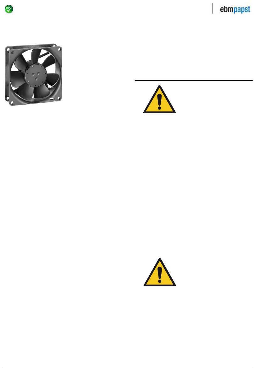 Ebmpapst 8412 NGLLE-287 User manual