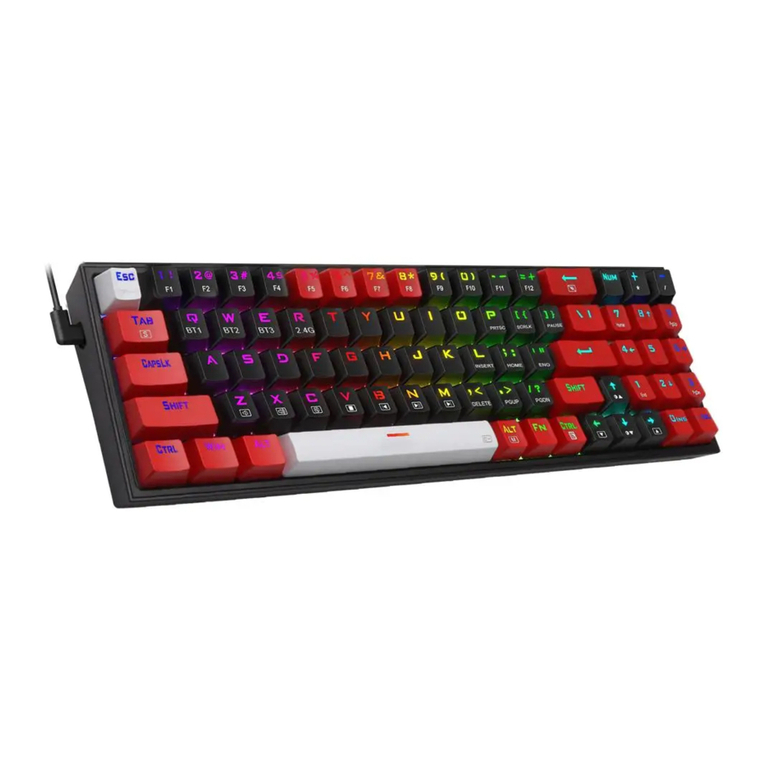 REDRAGON K628 RGB POLLUX PRO User manual