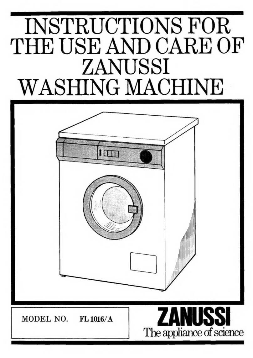 Zanussi FL 1016/A Instructions for the use and care