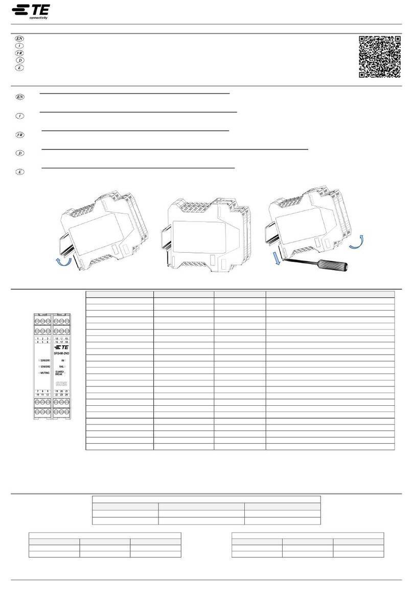 TE Connectivity SRS4M-2NO User manual