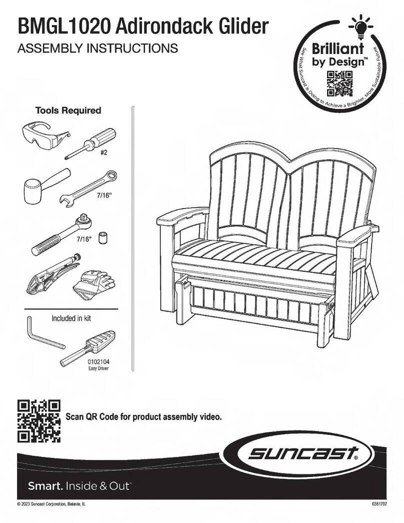 Suncast BMGL1020 Assembly instructions
