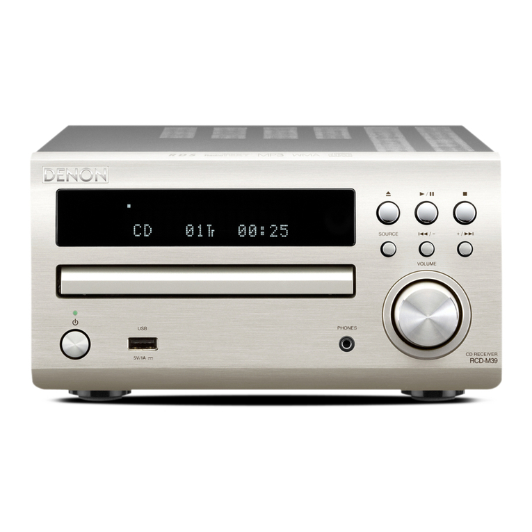 Denon RCD-M39 User manual Denon RCD-M39 User manual