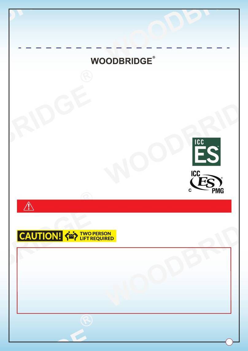 Woodbridge BS0260 Installation and care guide