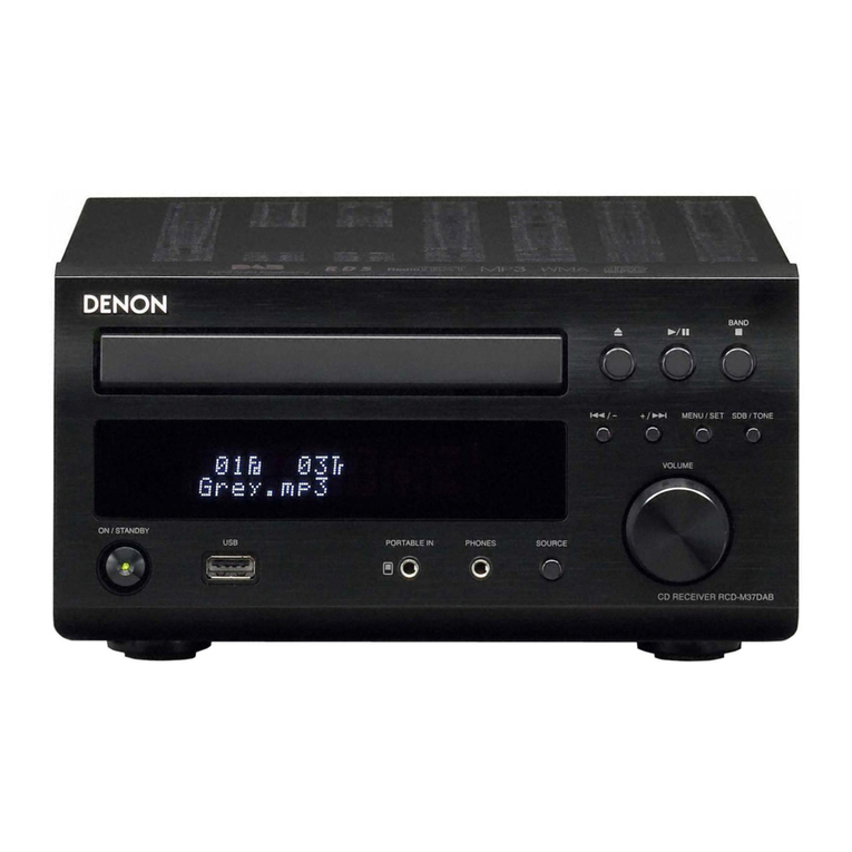 Denon D RCD-M37 User manual Denon D RCD-M37 User manual